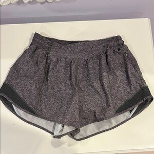 Lululemon Gray Hotty Hot Lined Shorts